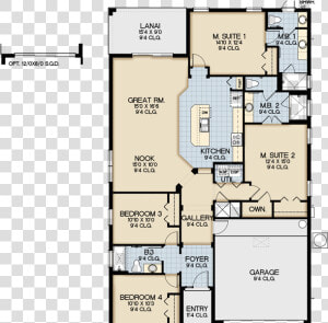 Claremont Floorplan Solterra Resort Orlando   Floor Plan  HD Png Download