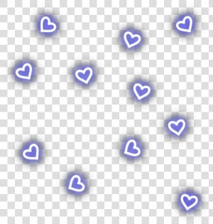 Ftestickers Overlay Hearts Light Neon Blue   Kawaii Hearts Png  Transparent Png