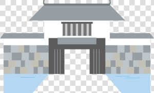 Castle Tower Vector   Vector Building Flat Design Gray Png Transparent  Png Download