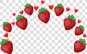  strawberry  strawberrys  fruit  fruits  heart  hearts   Strawberry Emoji Crown Png  Transparent Png