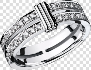 Wedding Band Subtile Eternité  White Gold  Link In   Alliance Or Jaune Et Blanc Diamant  HD Png Download