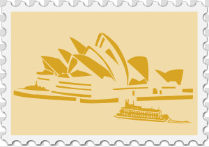 Australian Stamp Image   Sydney Opera House Vector Png  Transparent Png