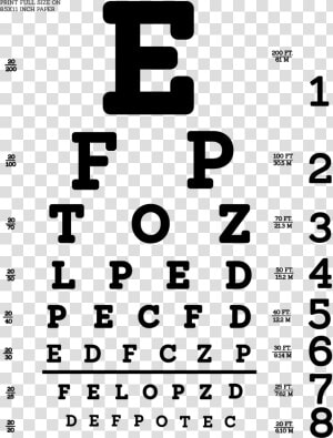 This Free Icons Png Design Of Snellen Eye Test Chart   Eye Exam Line 5  Transparent Png