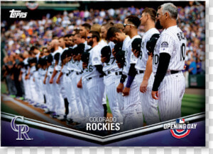 Colorado Rockies 2018 Topps Opening Day Baseball Opening   College Baseball  HD Png Download