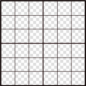 Empty Sudoku Grid   Grid 6x6 Png  Transparent Png