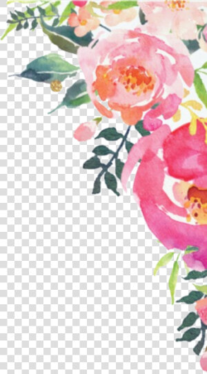  watercolor  flowers  border  frame  corner  floral   Corner Watercolor Flowers Png  Transparent Png