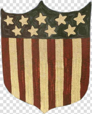 Patriotic Shield By Polly Minick   Rug Hooking  HD Png Download