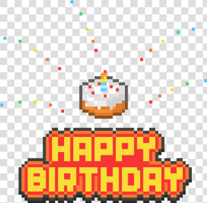 Image Transparent Stock Happy Birthday   Happy Birthday Pixel Art  HD Png Download