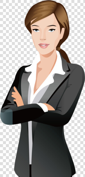 Businessperson Cartoon Silhouette   Business Woman Cartoon Png  Transparent Png