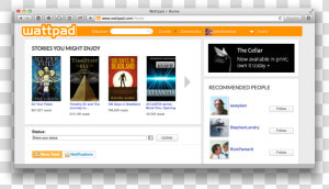 Wattpad   Wattpad Home  HD Png Download