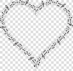 Music Note Clipart Heart   Music Note Heart Png  Transparent Png