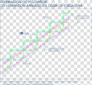 Detalle Escalera Hormigon Armado  HD Png Download