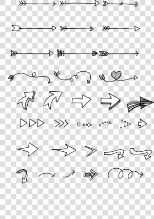 Hand Draw Arrows Clip Arts   Hand Drawn Arrow Clipart  HD Png Download