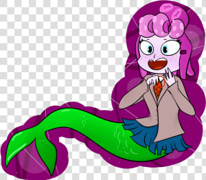 Mermaid Clipart Cove   Cuphead Doki Doki Literature Club  HD Png Download