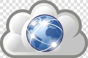 Internet Cloud Symbol Clipart   World Wide Web Cloud  HD Png Download