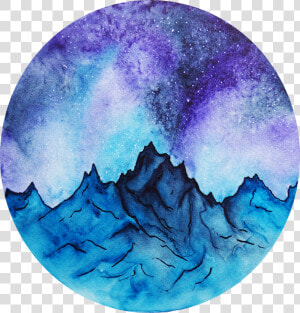 How To Paint A Watercolor Galaxy  Nebula And Night  HD Png Download