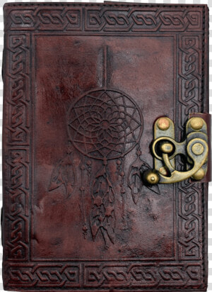 Dreamcatcher Embossed Leather Journal   Carving  HD Png Download