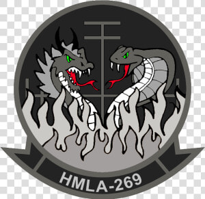 Hmla 269   New   Patch   Bw   Hmla 269 Marine Corps  HD Png Download