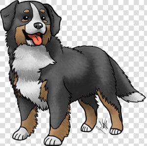 Transparent Hunting Dog Clipart   Bernese Mountain Dog Drawing Easy  HD Png Download