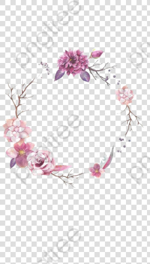 Flower Border Png Round Clipart Watercolor Flowers   Capa Para Destaque Do Instagram Pensamento  Transparent Png