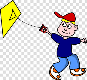 Two Boy Friends Clipart   Fly A Kite Verb  HD Png Download