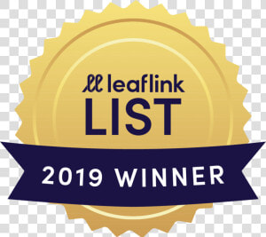 Leaflink List 2019 Winner Badge Full Color   Label  HD Png Download