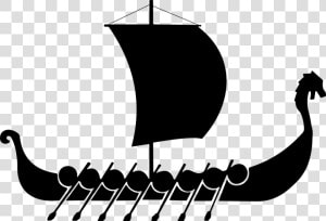 Ship  Viking  Silhouette  Boat  Maritime  Nautical   Ship  HD Png Download