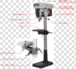 Delta Model 17 965 Drill Press  HD Png Download