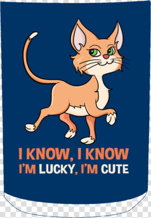 I Know I M Lucky I M Cute Cat Mugs   Cat Yawns  HD Png Download