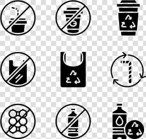 Plastic Pollution   Plastic Pollution Icon Black  HD Png Download