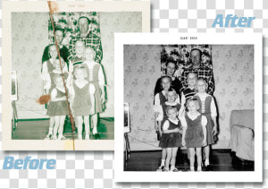 Before And After Look At Our Photo Restoration Service   Photograph  HD Png Download