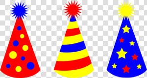 Cone Clipart Party Hat   Birthday Party Hats Cartoon  HD Png Download