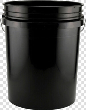 Plastic Bucket Png Clipart   Black 5 Gallon Bucket  Transparent Png