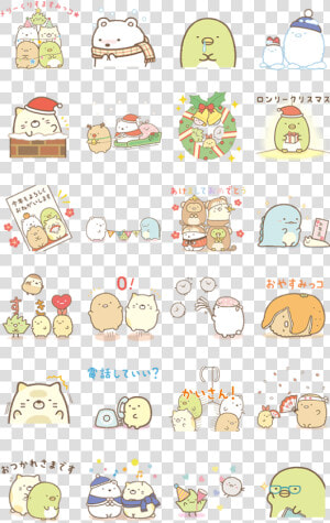 สติ๊กเกอร์ไลน์ Sumikko Gurashi เวอร์ชันหน้าหนาว   Sumikko Gurashi Sticker Whatsapp  HD Png Download