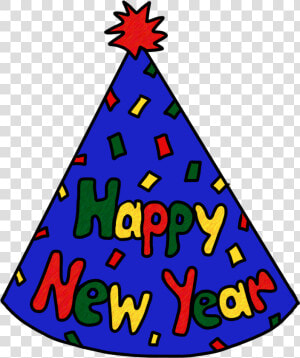 Party Hat New Year S Eve New Year S Day Clip Art   Happy New Year Party Hat  HD Png Download