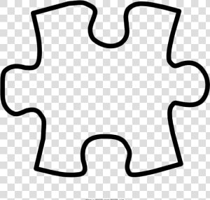 Puzzle Piece Coloring Page   Color Puzzle Clipart  HD Png Download