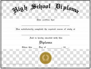 004 High School Diploma Template Magnificent Homeschool   Sample Blank High School Diplomas  HD Png Download