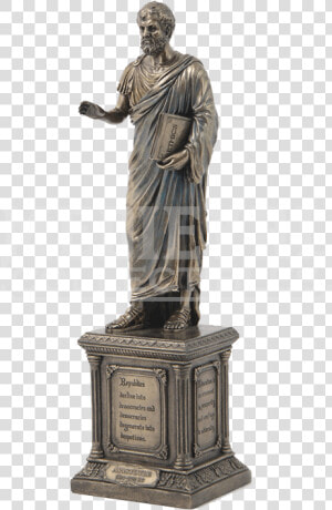 Aristotle Statue Png   Greek Statue Philosopher Transparent  Png Download