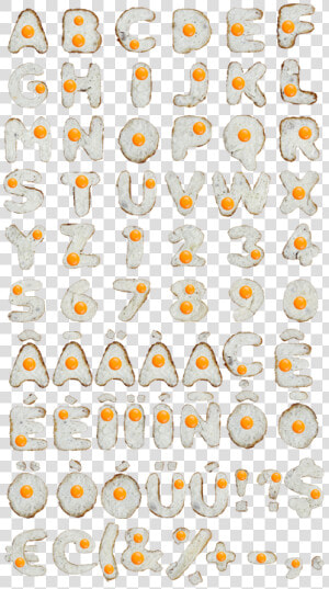 Photo Eggs Font Alphabet   Typography  HD Png Download