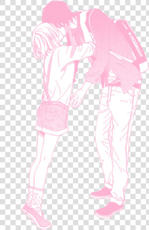 Pink Pastel Manga Anime Couple Love   Anime Couple Transparent Background  HD Png Download