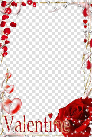 Valentine Frame Png Pic   Marcos Para Foto San Valentin  Transparent Png