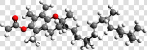 Tocopheryl Acetate 3d Structure   Vitamin E Acetate Molecule  HD Png Download