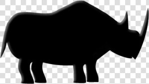 Black Rhino Clipart   Png Download   Black Rhinoceros  Transparent Png