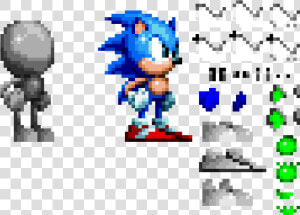 Sonic Mania Sonic Sprite  HD Png Download