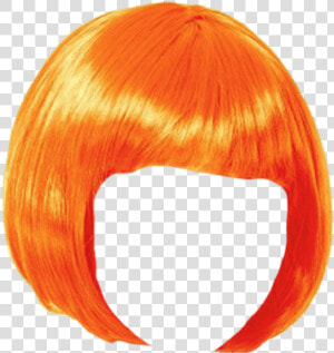 Wig Orange Bob   Wig Png  Transparent Png