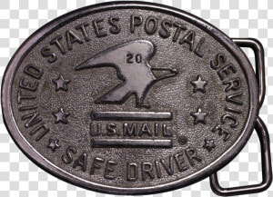 Post Office Usps 🇺🇸 Us Mail 20 Year Safe Driver Employee   Belt Buckle  HD Png Download