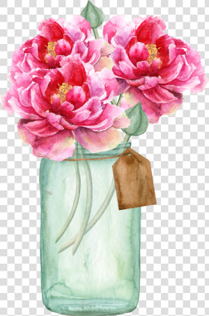  floral  flowers  vase   Vase Flower For Wedding Invitations  HD Png Download