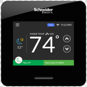 Schneider Electric Smart Thermostat   24v Smart Thermostat  HD Png Download