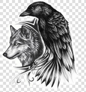 Tattoo Indian Wolf Common Indianer Drawing Raven Clipart   Transparent Wolf Tattoo Png  Png Download