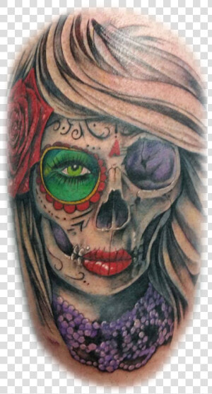 Provocative Tabula Rasa Tattoo Oni Mask Tattoo Color   Tattoo  HD Png Download